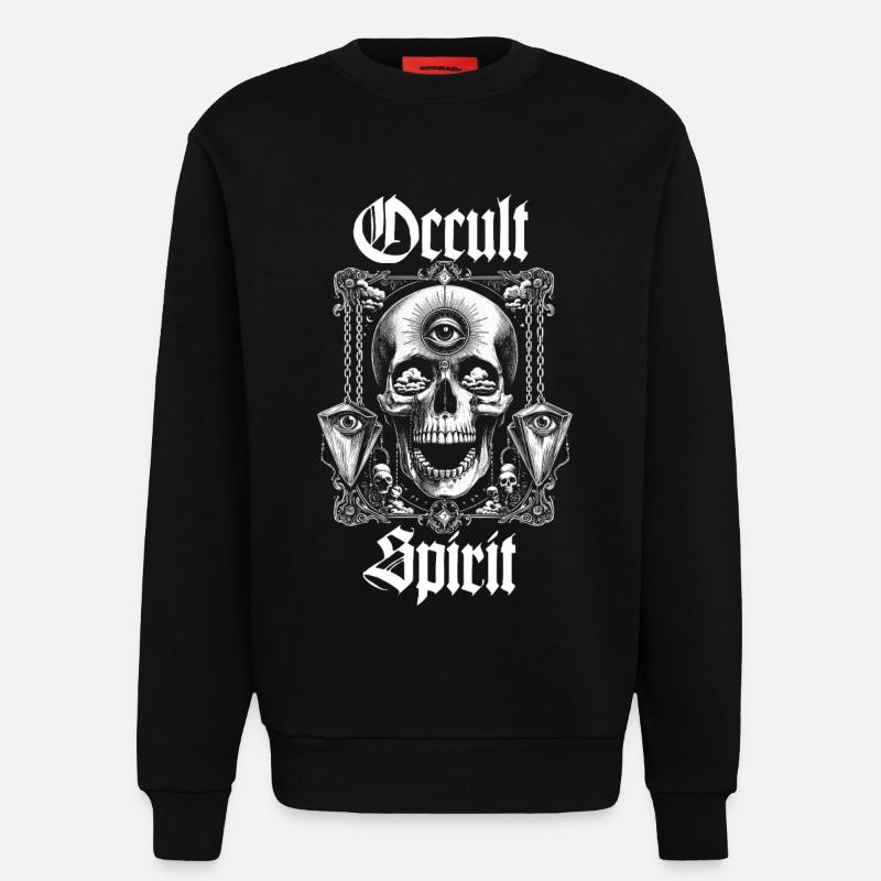 Schädelknochen-Pendel - Sweatshirt - made by SPREAD  - SOLID BLACK