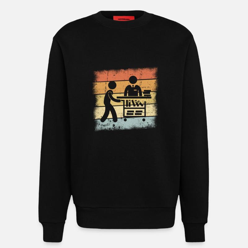 Bibliothekar - Sweatshirt - made by SPREAD  - SOLID BLACK