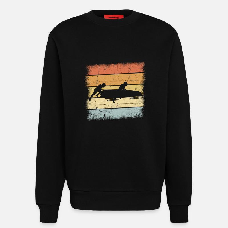 Bob Schlitten Sunset - Sweatshirt - made by SPREAD  - SOLID BLACK