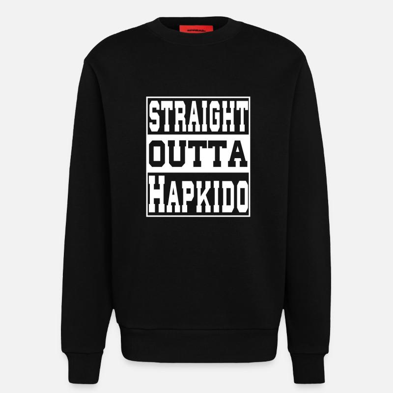 Hapkido Spruch lustig - Sweatshirt - made by SPREAD - SOLID BLACK