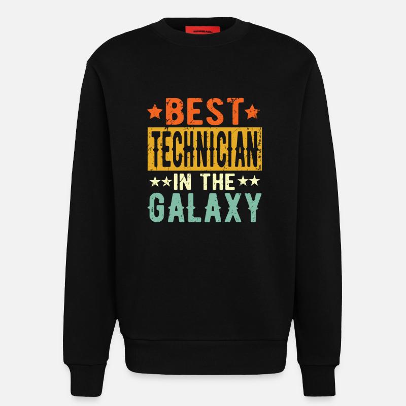 Best Techniker ever Techniker Geschenk - Sweatshirt - made by SPREAD  - SOLID BLACK