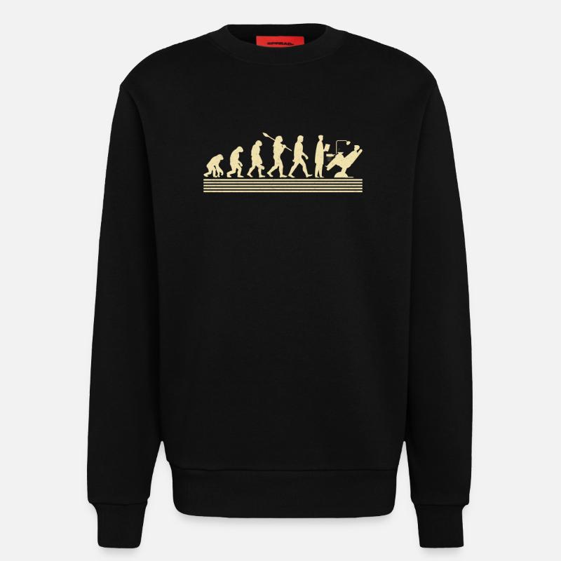 Dentist evolution - Sweatshirt - made by SPREAD  - SOLID BLACK