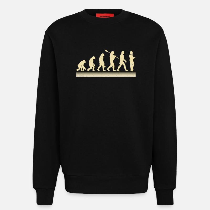 Evolution Des Veranstaltungsplaners - Sweatshirt - made by SPREAD  - SOLID BLACK