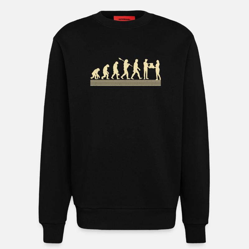 Paketträger-evolution - Sweatshirt - made by SPREAD  - SOLID BLACK