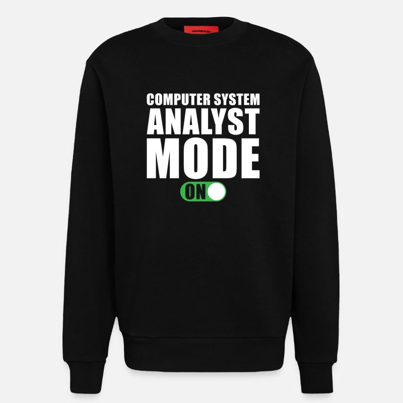 Computer System Analyst Geschenk - Sweatshirt - made by SPREAD  - SOLID BLACK