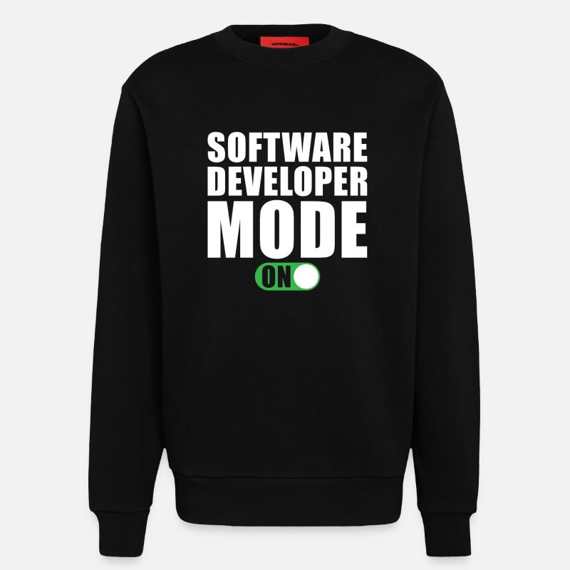 Software Entwickler Modus Ein - Sweatshirt - made by SPREAD  - SOLID BLACK