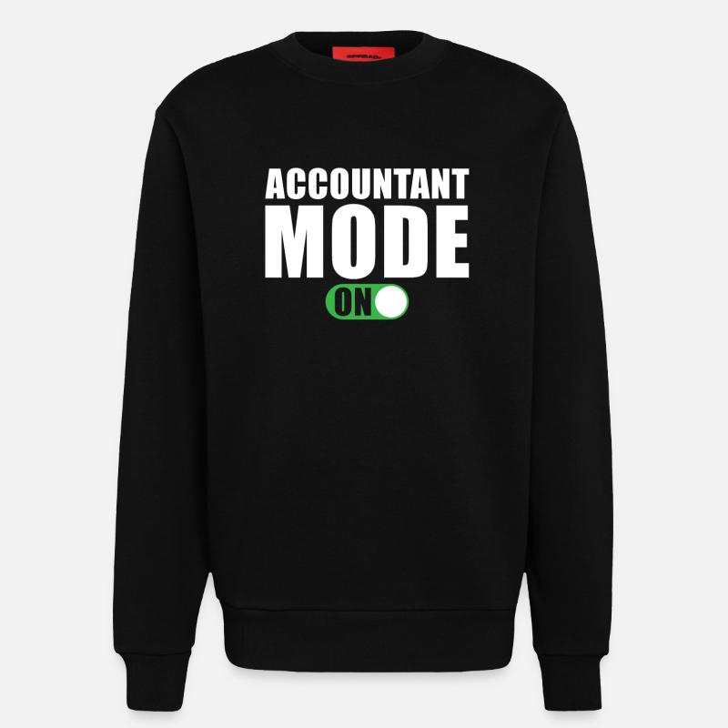 Buchhalter Modus Ein - Sweatshirt - made by SPREAD  - SOLID BLACK