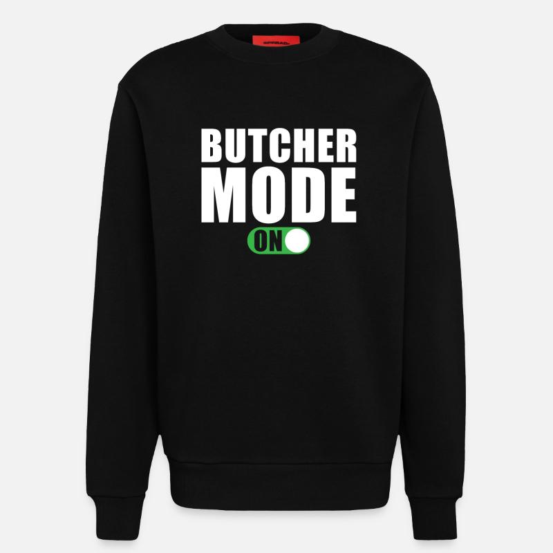 Metzger Modus Ein - Sweatshirt - made by SPREAD - SOLID BLACK