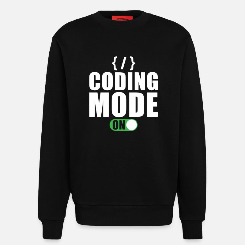 Cadeau de programmeur développeur codeur - Sweat bio décontracté fabriqué en UE - SOLID BLACK