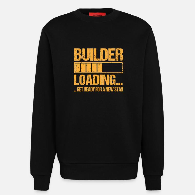 Bauarbeiter loading Bauarbeiter Ausbildung - Sweatshirt - made by SPREAD - SOLID BLACK