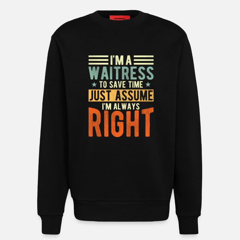 Kellnerin - Sweatshirt - made by SPREAD  - SOLID BLACK