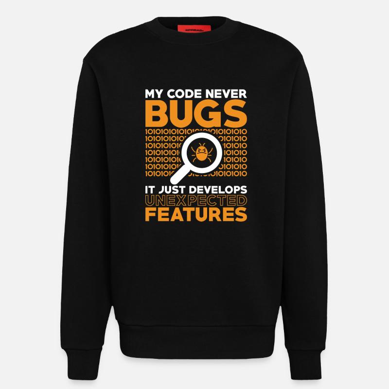 Programmierer Entwickler Coder Code - Sweatshirt - made by SPREAD  - SOLID BLACK