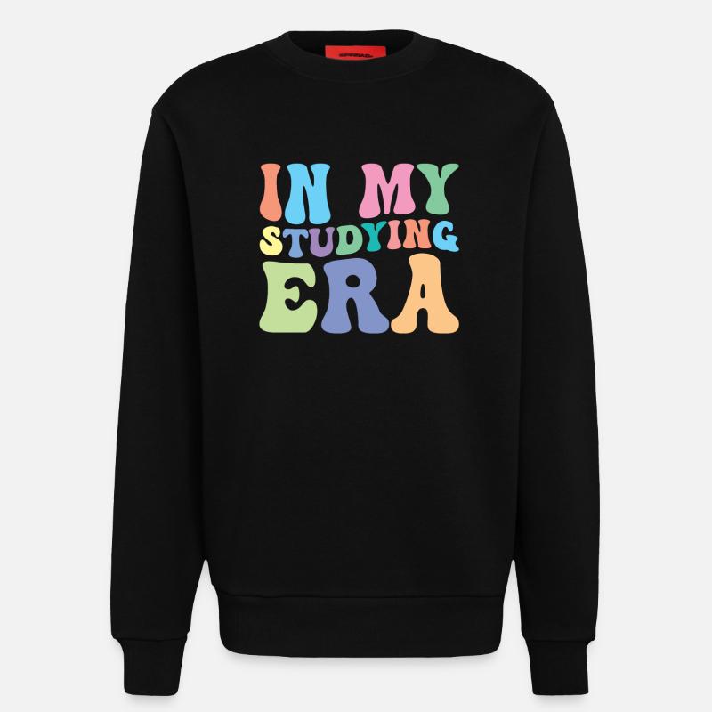 Studieren Retro Groovy Student - Sweatshirt - made by SPREAD - SOLID BLACK