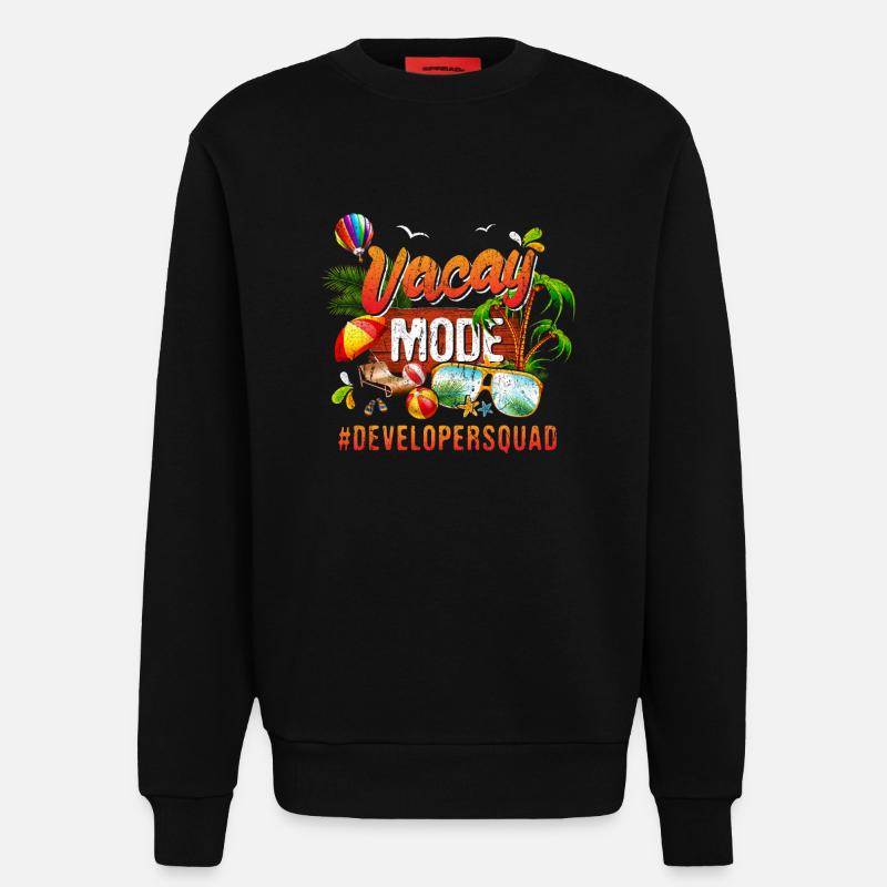 Entwickler-Feriengruppe #Developersquad - Sweatshirt - made by SPREAD - SOLID BLACK