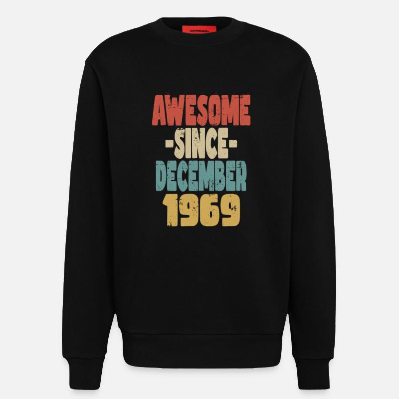 Fantastischer Dezember 1969 - Sweatshirt - made by SPREAD  - SOLID BLACK