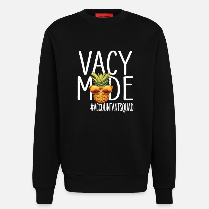 Comptable Vacances Vacy Mode Comptable - Sweat bio décontracté fabriqué en UE - SOLID BLACK