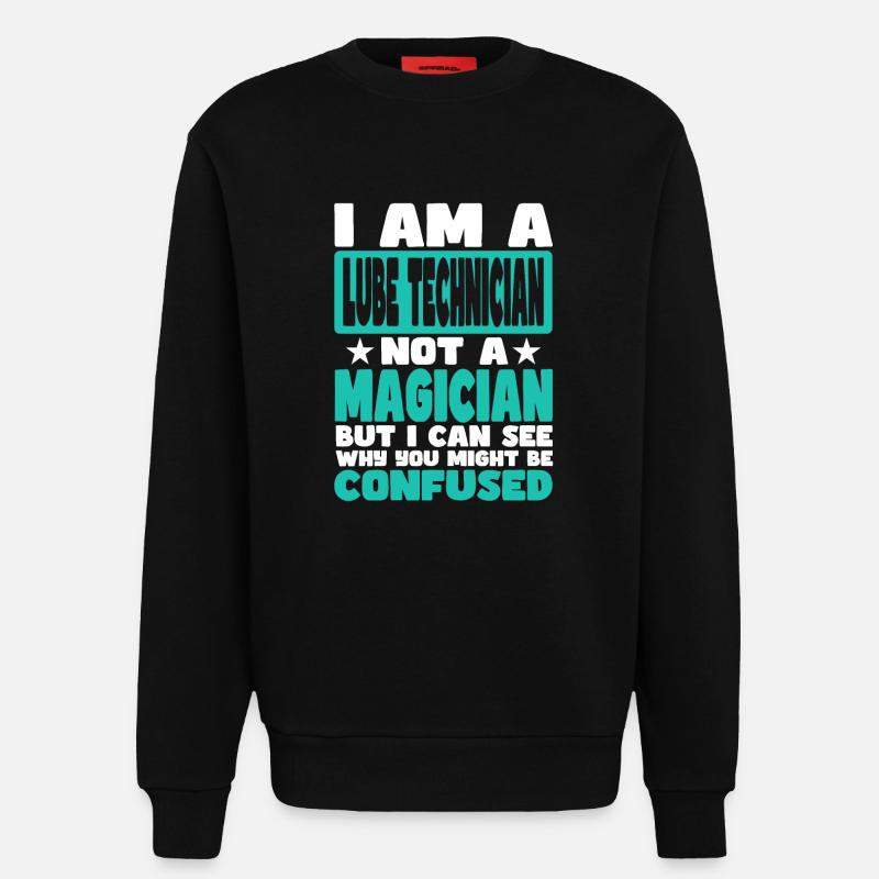 Schmiermitteltechniker - Sweatshirt - made by SPREAD  - SOLID BLACK