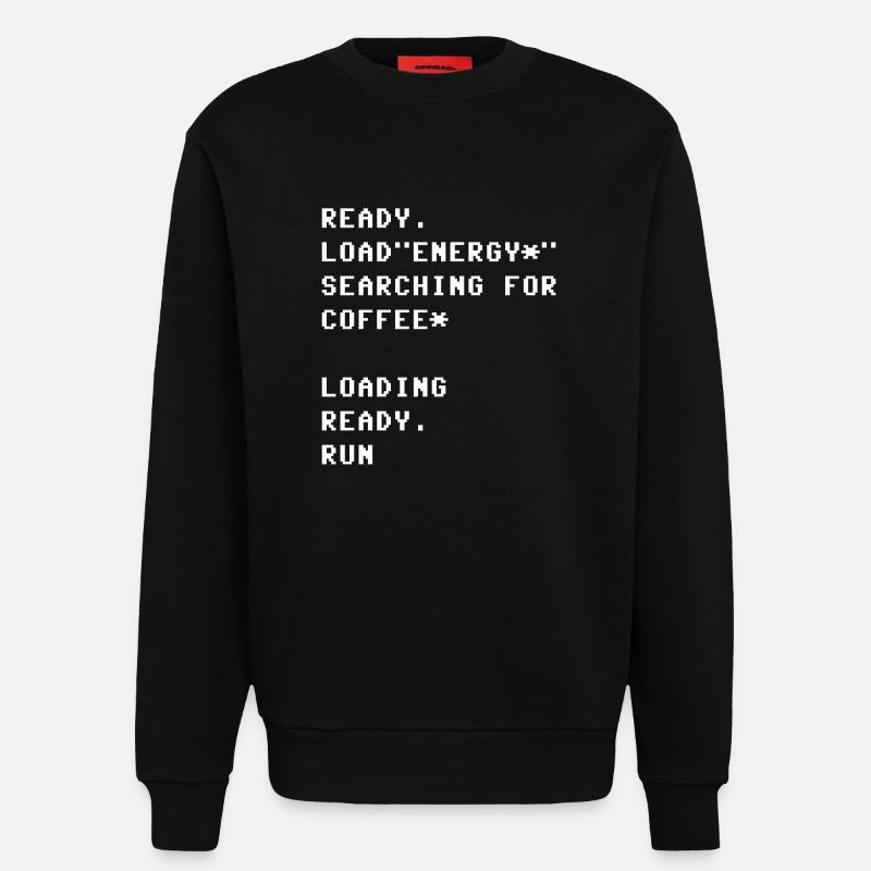Ready Load Run - Sweatshirt - made by SPREAD  - SOLID BLACK
