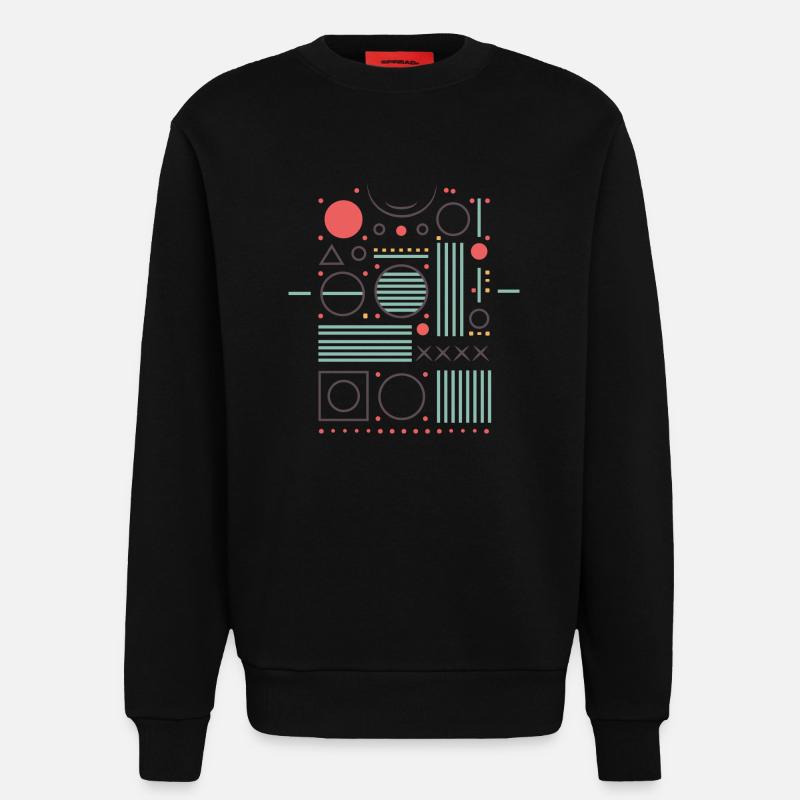 Conception élémentaire - Sweat bio décontracté fabriqué en UE - SOLID BLACK