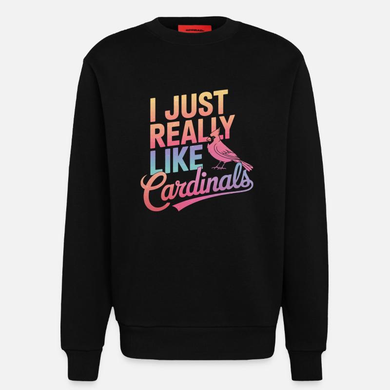 Kardinal Rotkardinal Vogel Roter Kardinal - Sweatshirt - made by SPREAD  - SOLID BLACK