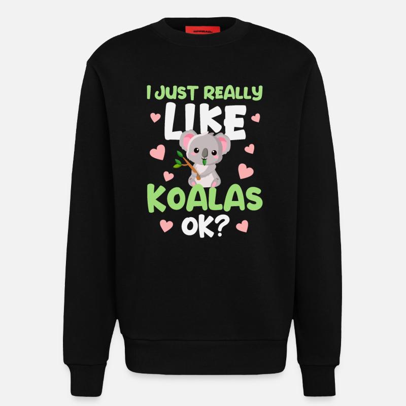 Koala Koalabär - Sweatshirt - made by SPREAD  - SOLID BLACK