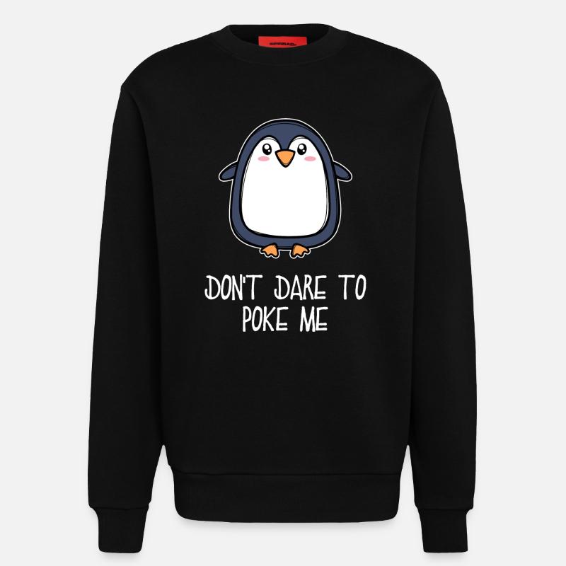 Antarktis Tier süß Pinguin Seevogel Statement - Sweatshirt - made by SPREAD - SOLID BLACK