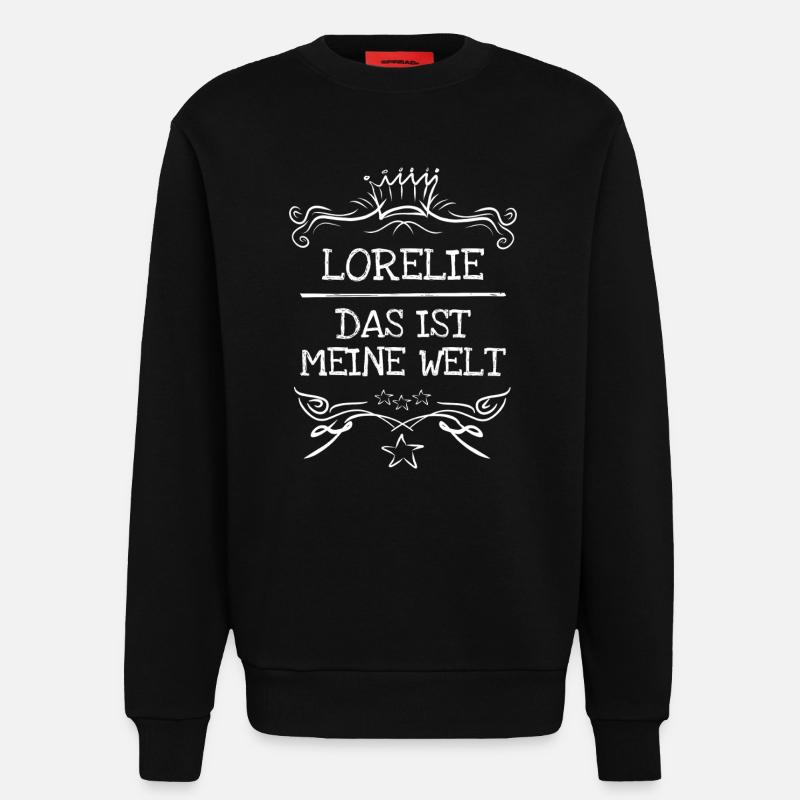 Frau Lorelie - Sweatshirt - made by SPREAD - SOLID BLACK