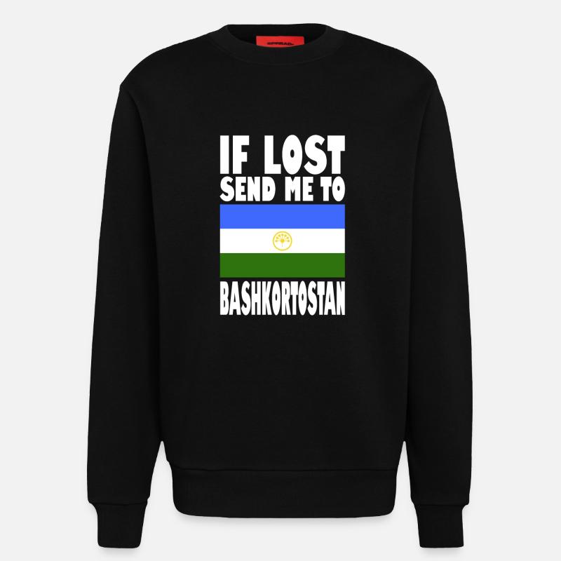 Bashkortostan Flagge Spruch - Sweatshirt - made by SPREAD  - SOLID BLACK