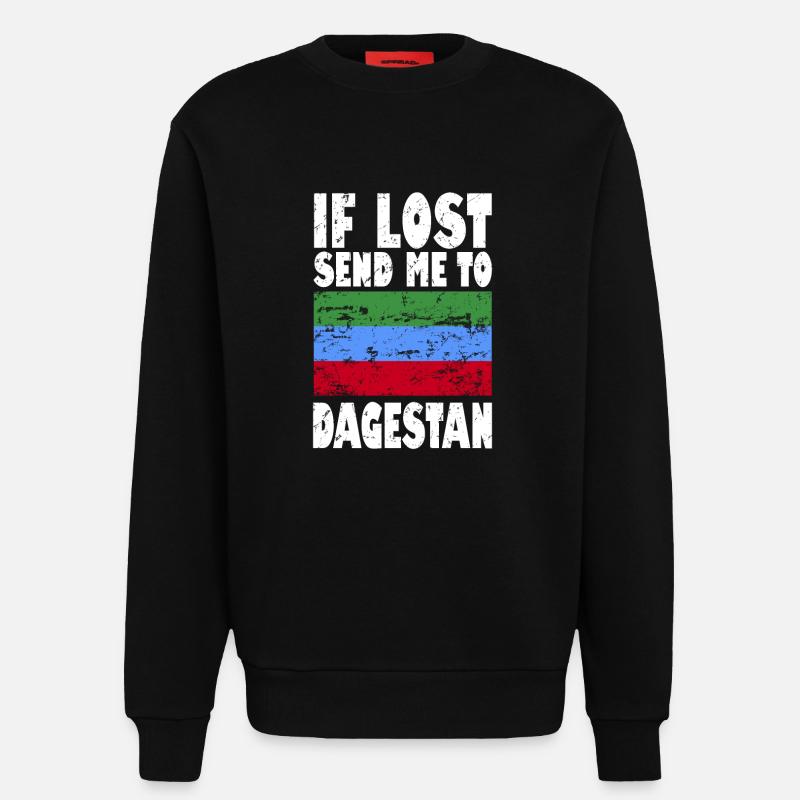 Dagestan Flagge Spruch - Sweatshirt - made by SPREAD  - SOLID BLACK