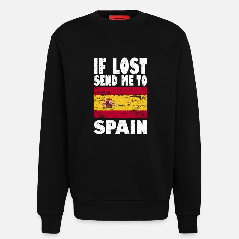 Spanien Flagge Spruch - Sweatshirt - made by SPREAD  - SOLID BLACK