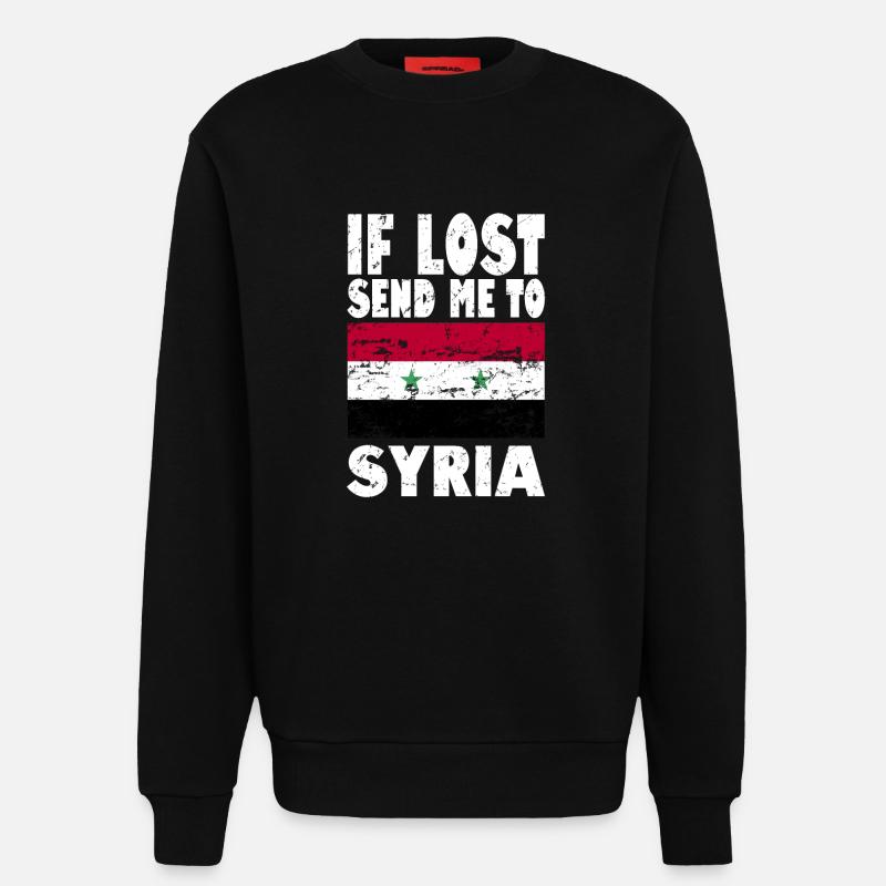 Syrien Flagge Spruch - Sweatshirt - made by SPREAD  - SOLID BLACK