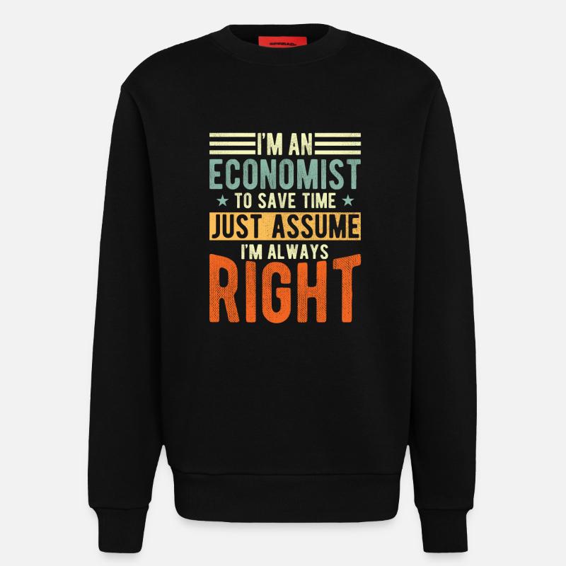 Ökonom - Sweatshirt - made by SPREAD - SOLID BLACK