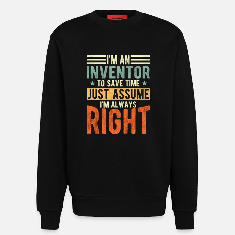 Erfinder - Sweatshirt - made by SPREAD  - SOLID BLACK