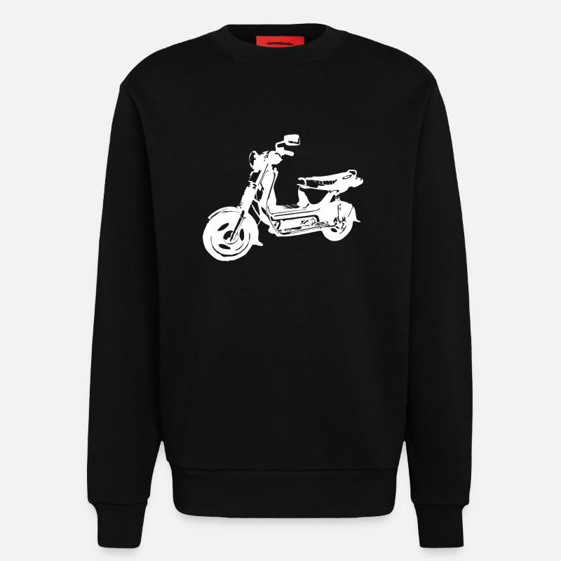 Simson SR50 - Sweatshirt - made by SPREAD  - SOLID BLACK