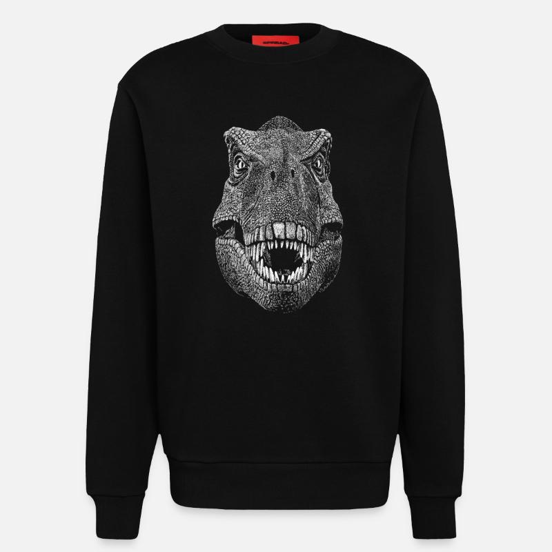Dinosaurier - Sweatshirt - made by SPREAD  - SOLID BLACK