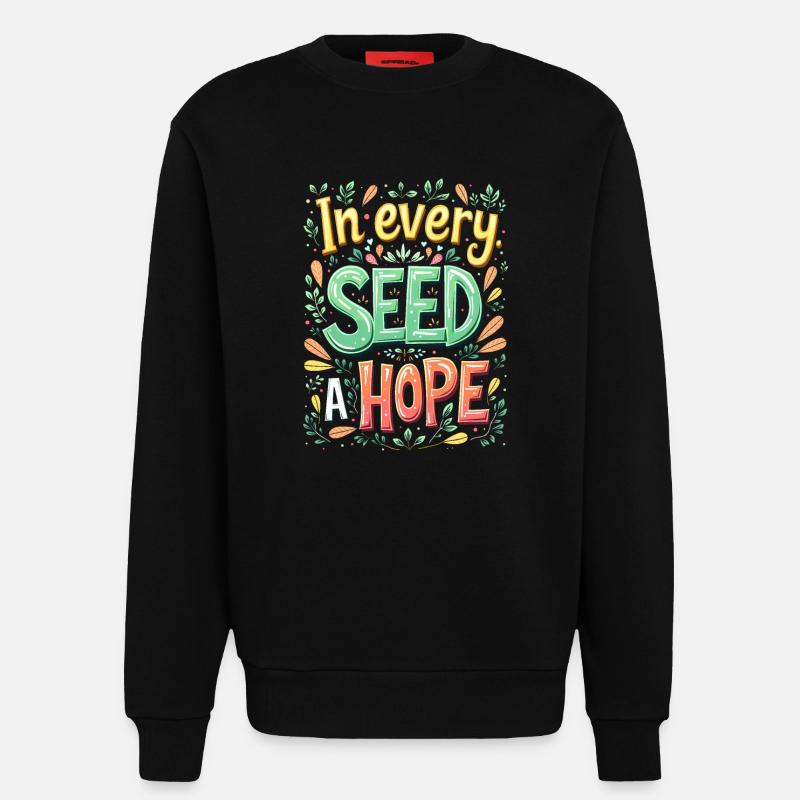 IN JEDEM SAMEN EINE HOFFNUNG - Sweatshirt - made by SPREAD - SOLID BLACK