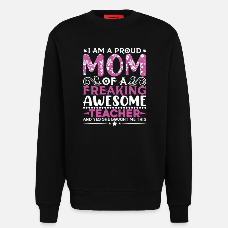 Stolze Lehrerinnen Botschaft  - Sweatshirt - made by SPREAD  - SOLID BLACK