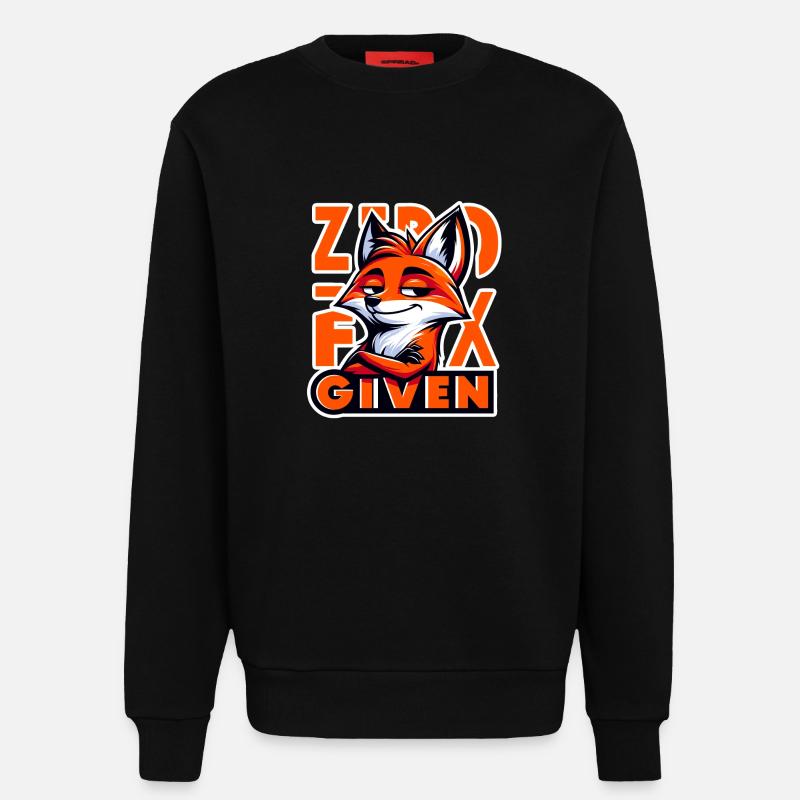 Zero Given - Fuchs Illustration - Sweatshirt - made by SPREAD  - SOLID BLACK