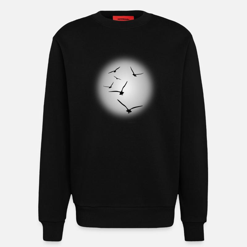 Flug der Vögel - Sweatshirt - made by SPREAD - SOLID BLACK
