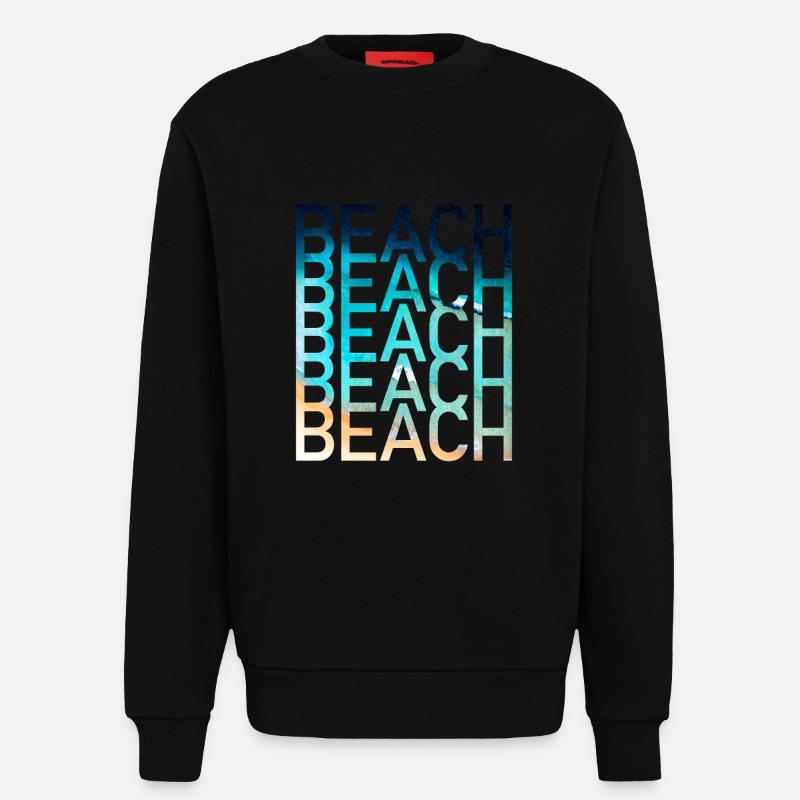 Beach Sommer - Sweatshirt - made by SPREAD  - SOLID BLACK