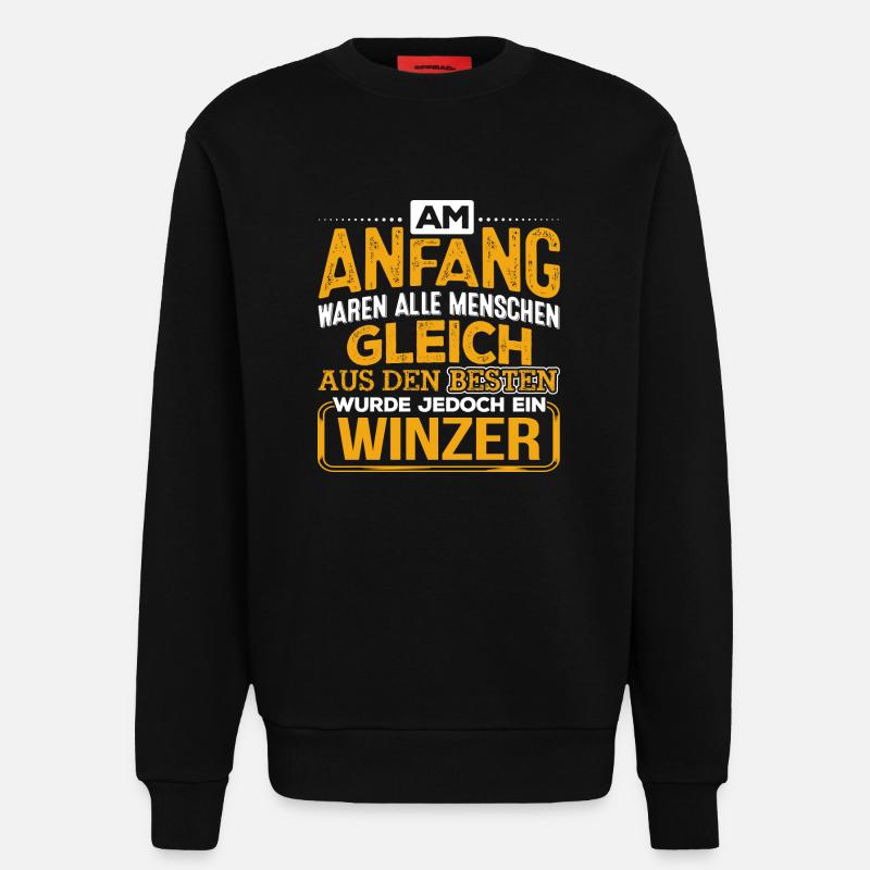 WINZER - Der Beste - Sweatshirt - made by SPREAD  - SOLID BLACK