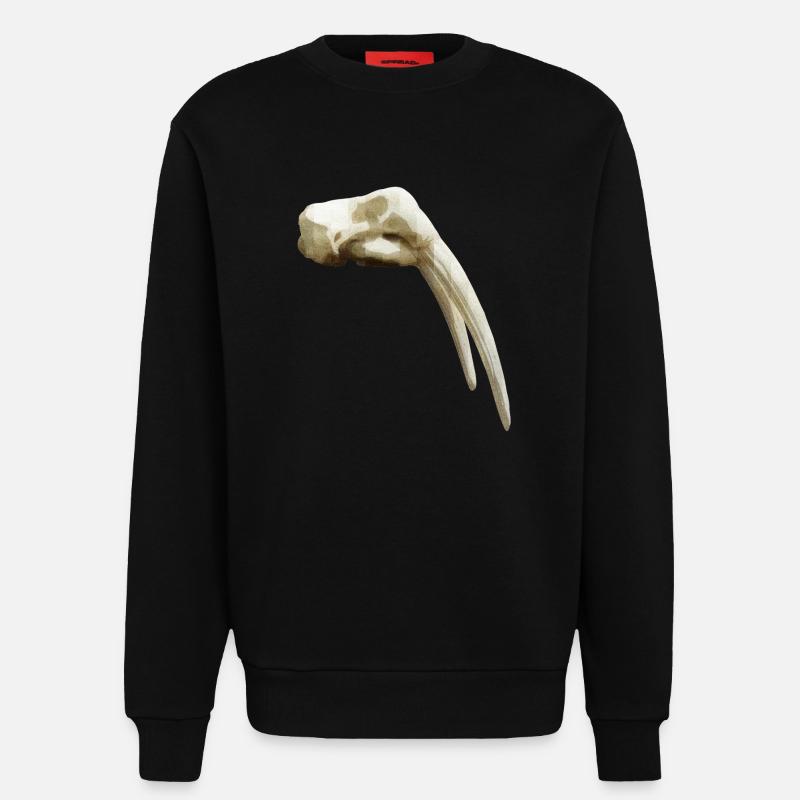 Schädel eines Walross - Sweatshirt - made by SPREAD  - SOLID BLACK