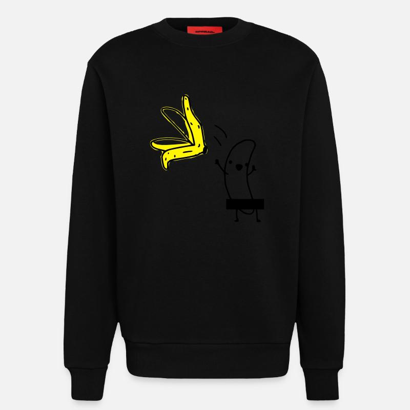 Striptease Banane - Sweatshirt - made by SPREAD  - SOLID BLACK