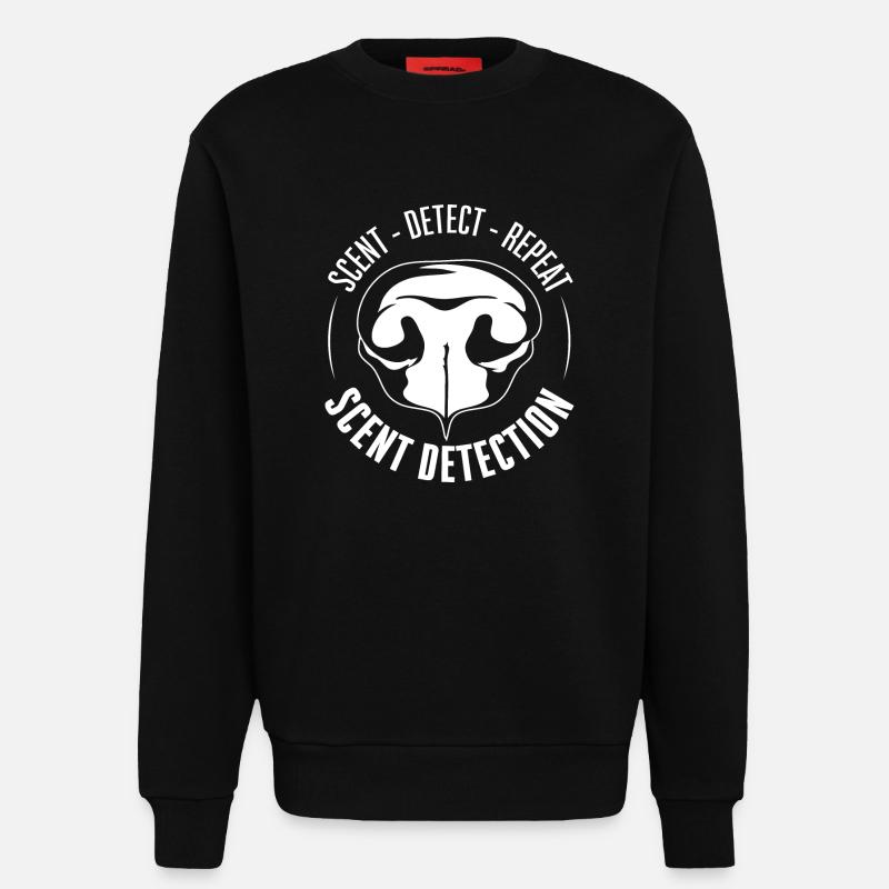 SCENT DETECTION Hundetraining Hunde Suchhunde - Sweatshirt - made by SPREAD - SOLID BLACK