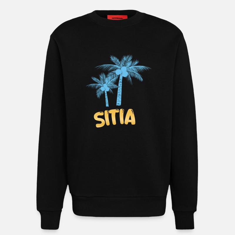 Sitia - Sweatshirt - made by SPREAD - SOLID BLACK