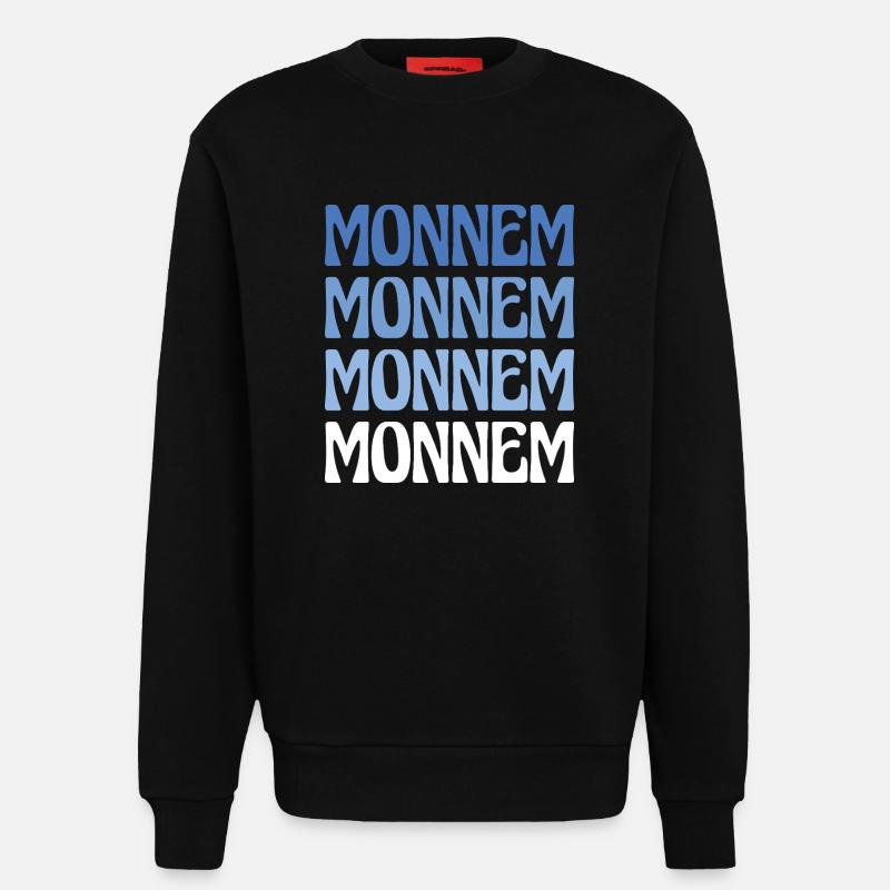 Monnem Mannheim Dialect Gift - Sweatshirt - made by SPREAD  - SOLID BLACK