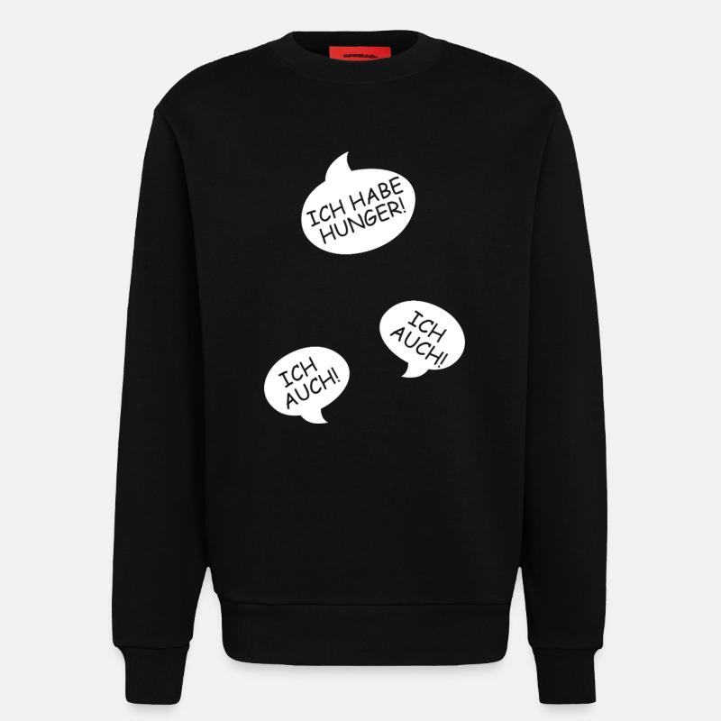 Schwangerschaft verkünden Drillinge Mama Mutter - Sweatshirt - made by SPREAD - SOLID BLACK
