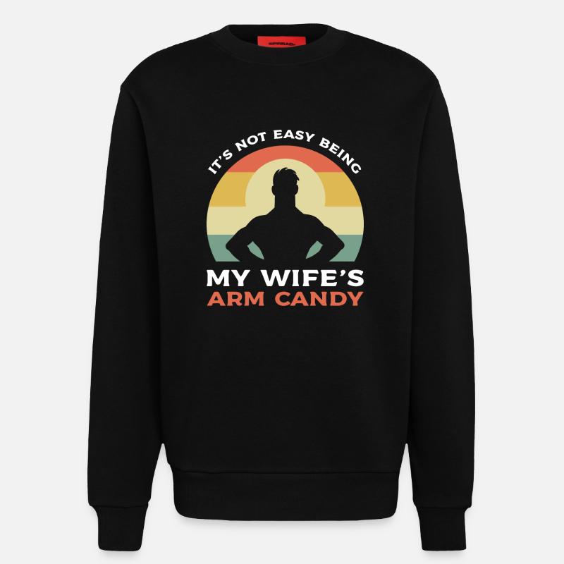 Arm Candy Ehemann - Sweatshirt - made by SPREAD  - SOLID BLACK