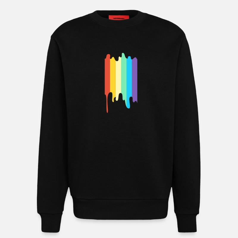 LGBT Regenbogenfarbe - Sweatshirt - made by SPREAD  - SOLID BLACK