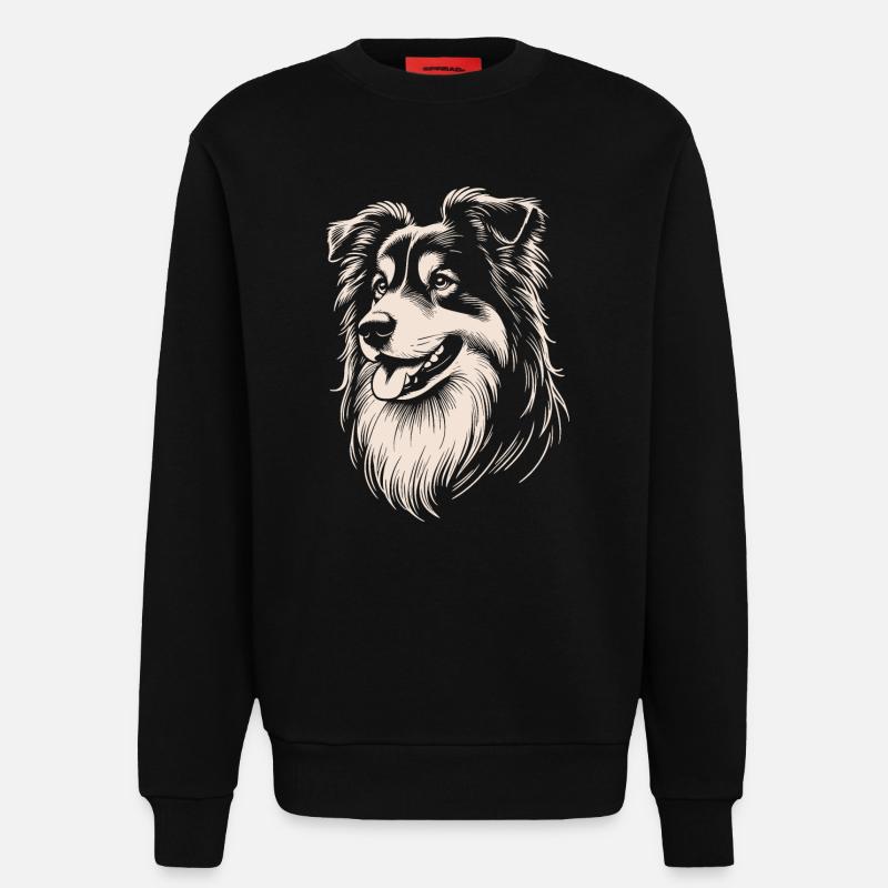 Australian Shepherd Eigenschaften - Sweatshirt - made by SPREAD - SOLID BLACK